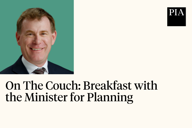 On The Couch: Breakfast with the Minister for Planning